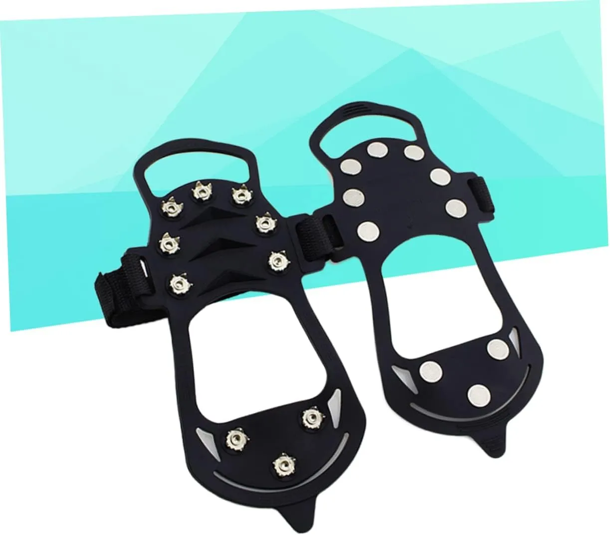 VANZACK Snow Cleats Ice Cleats Ice Crampons Snow Grips for Shoes Crampons for Hiking Ice Spikes Ice Grips for