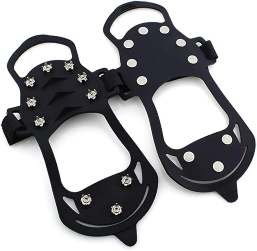 VANZACK Snow Cleats Ice Cleats Ice Crampons Snow Grips for Shoes Crampons for Hiking Ice Spikes Ice Grips for