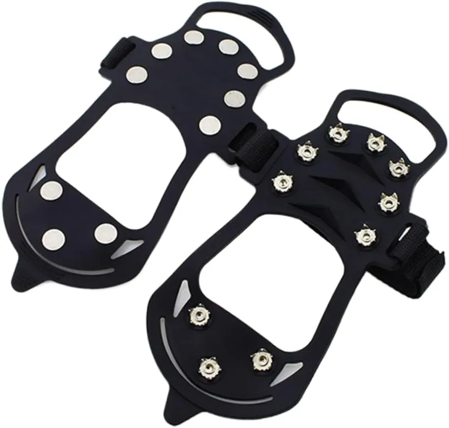VANZACK Snow Cleats Ice Cleats Ice Crampons Snow Grips for Shoes Crampons for Hiking Ice Spikes Ice Grips for