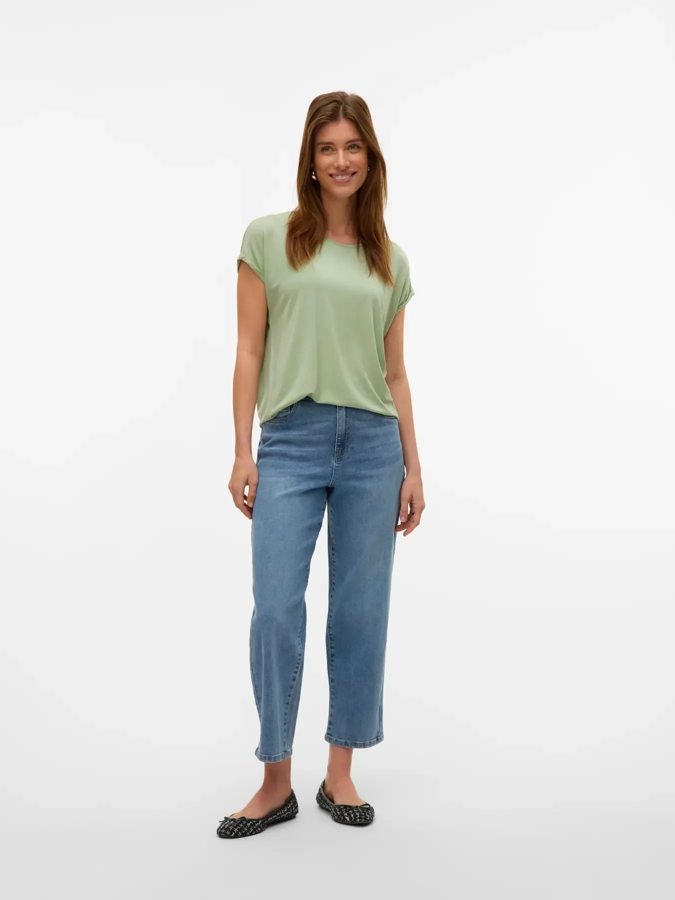 Vero Moda Smoke Green Ava tee