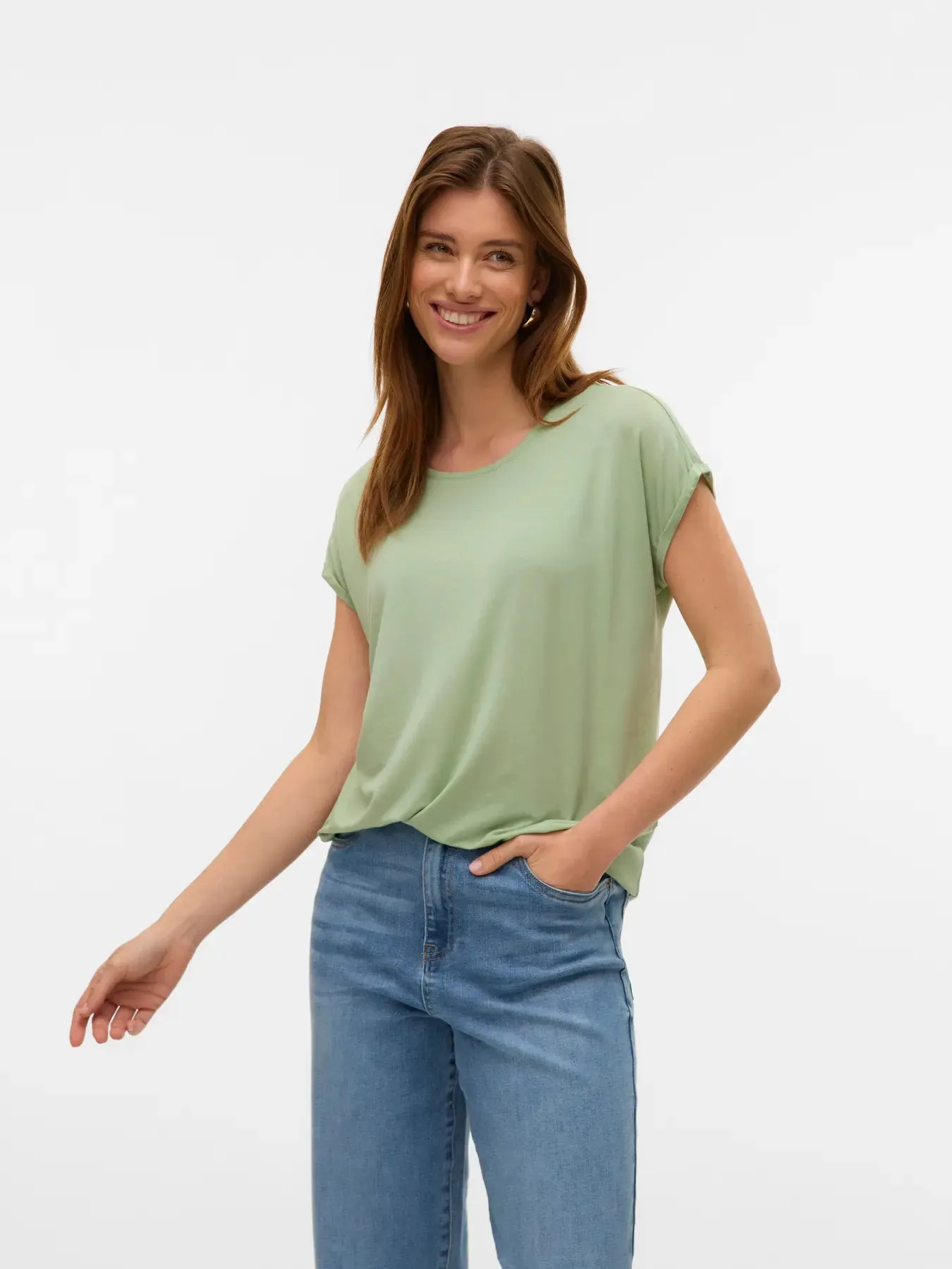 Vero Moda Smoke Green Ava tee