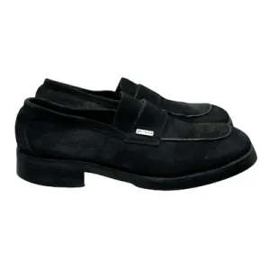 Vintage Versace Company Jeans Suede Loafers Shoes Size 11 Black