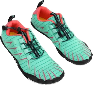 Women Climbing Shoes, Prevent Slip Breathable Lightweight Lady Water Shoes for Beach Hiking Driving Women Green