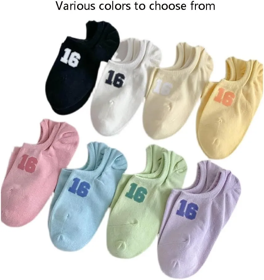 Women Cute No Show Liner Socks for Flats Slip on Shoes Invisible Hidden Low Profile Uniquely Socks for Sports Daily use