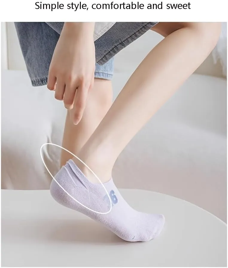Women Cute No Show Liner Socks for Flats Slip on Shoes Invisible Hidden Low Profile Uniquely Socks for Sports Daily use