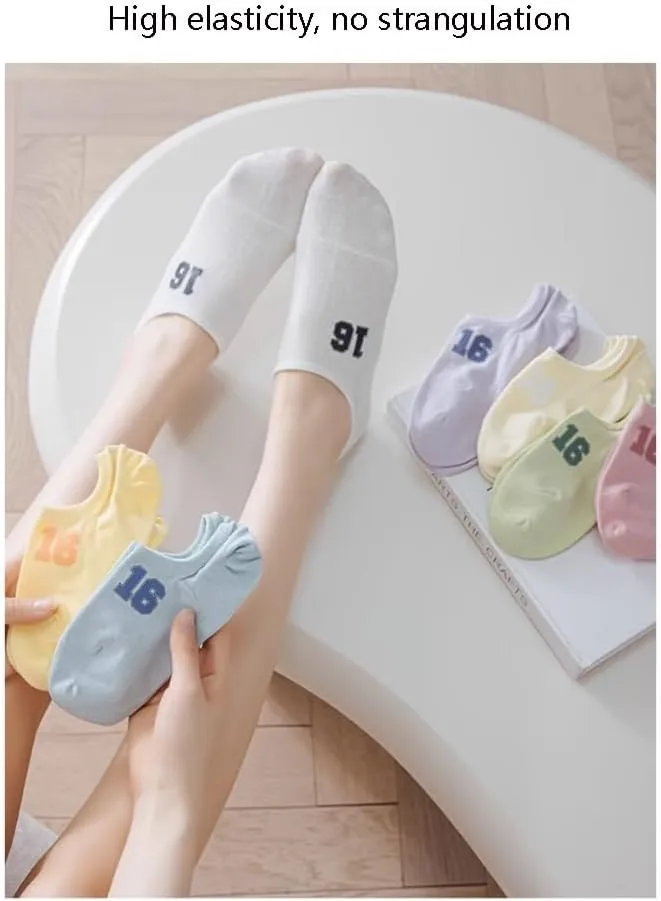 Women Cute No Show Liner Socks for Flats Slip on Shoes Invisible Hidden Low Profile Uniquely Socks for Sports Daily use