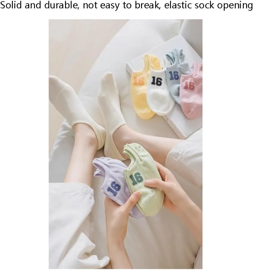 Women Cute No Show Liner Socks for Flats Slip on Shoes Invisible Hidden Low Profile Uniquely Socks for Sports Daily use