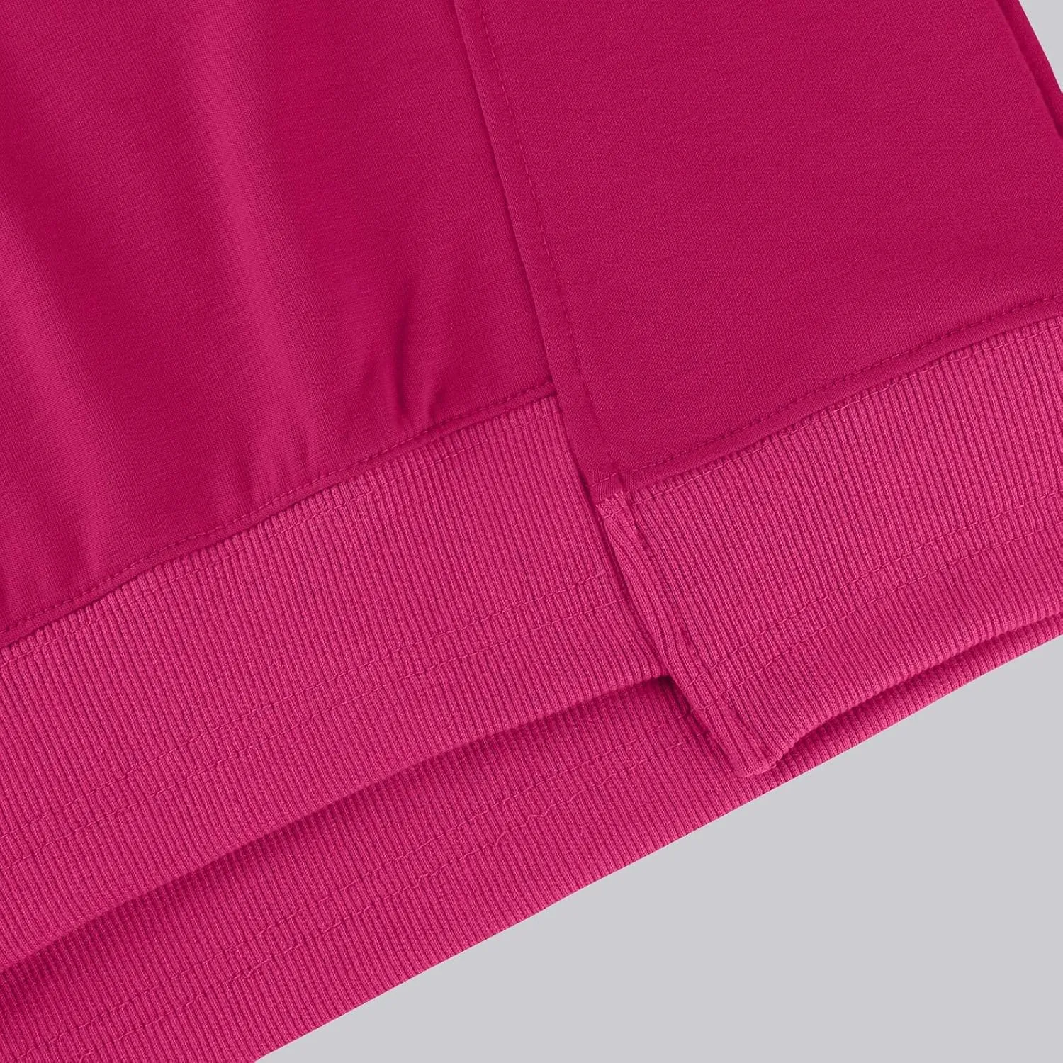 Women's Crewneck Solid Cropped Hoodies Fleece Loose Pullover Casual Loose Clothes for Women Short Blouse Tops