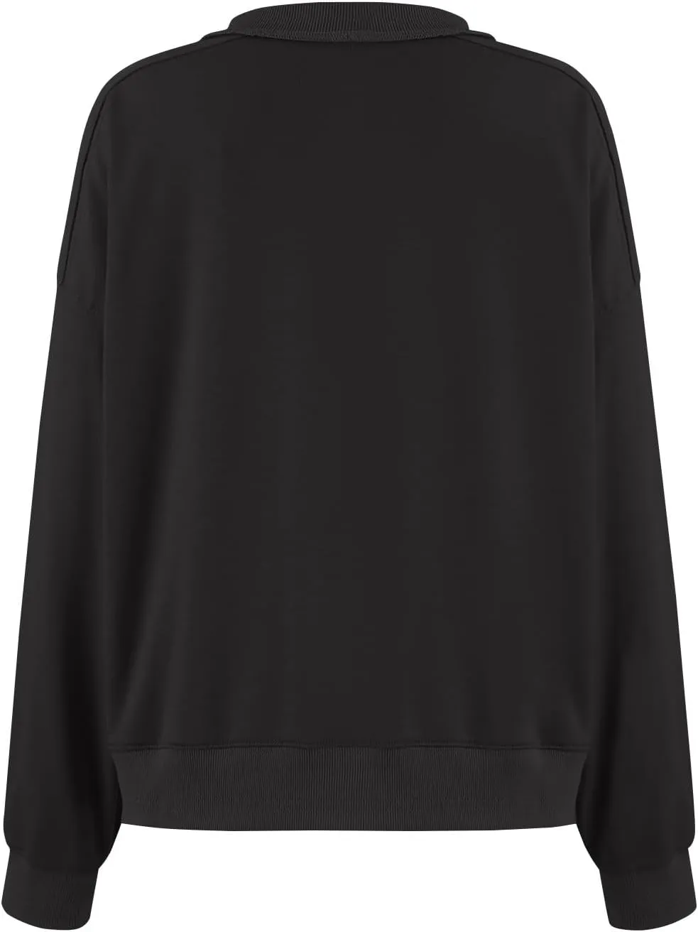 Women's Crewneck Solid Cropped Hoodies Fleece Loose Pullover Casual Loose Clothes for Women Short Blouse Tops