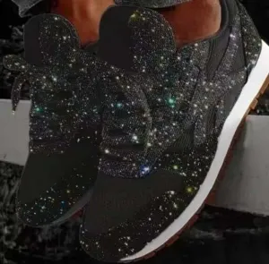 Women's Glitter Chunky Platform Sneakers