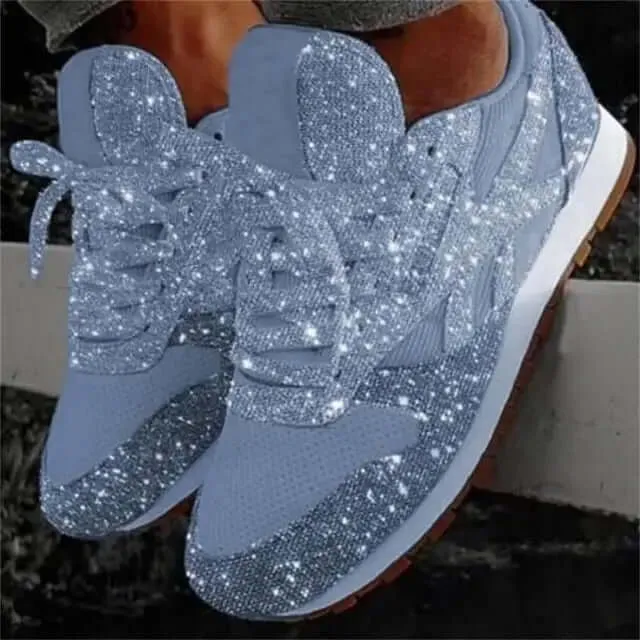 Women's Glitter Chunky Platform Sneakers