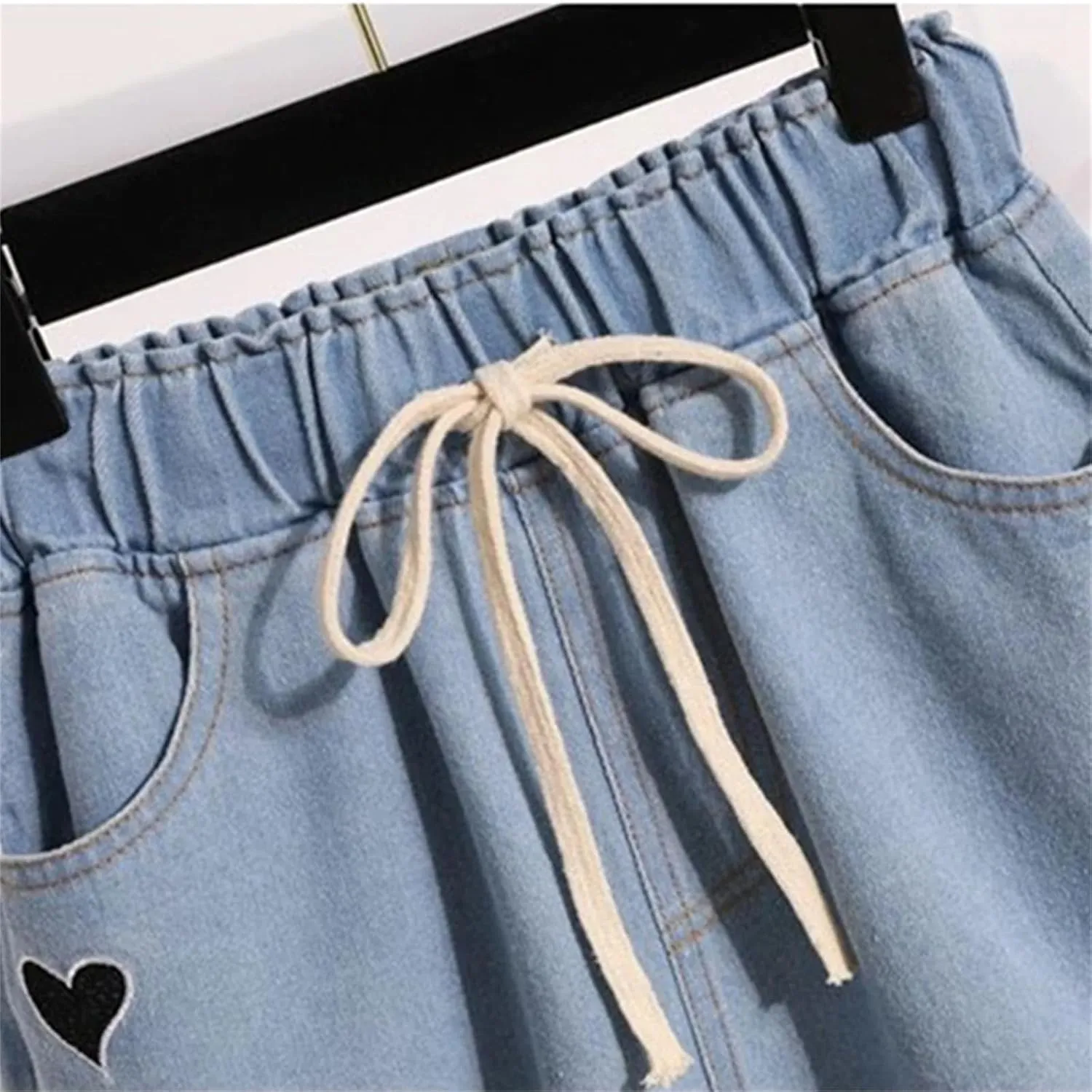 Women’s Spring Summer Button-Fly Denim Shorts High Waist Retro 90s Slim Fit Casual Outfits